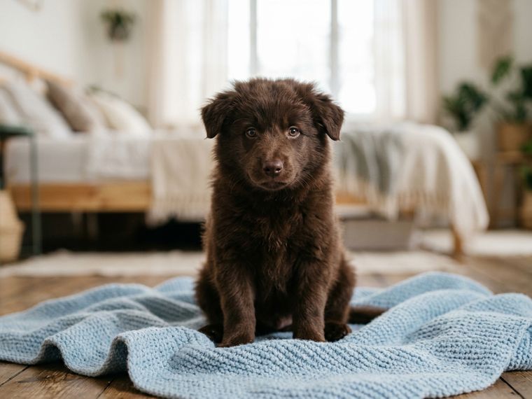 Chocolate Border Collie puppy for sale in Singapore