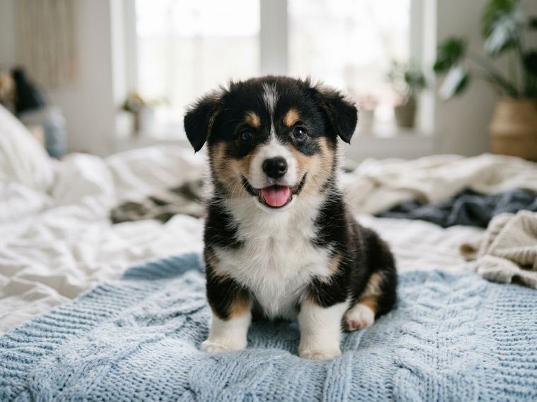 Black-headed Tri Corgi puppy for sale in Singapore