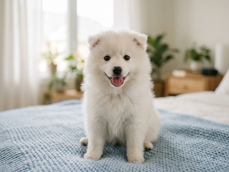 Snow White Japanese Spitz puppy for sale in Singapore