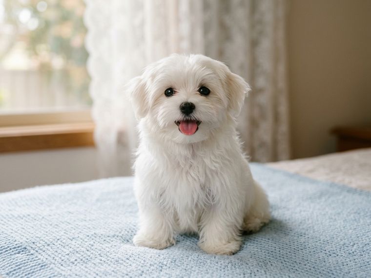 Silky White Maltese puppy for sale in Singapore