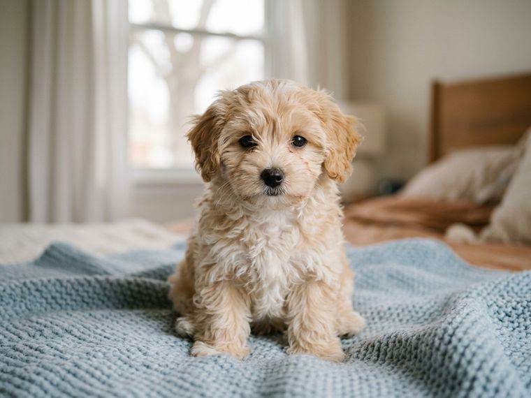 White & Apricot Maltipoo puppy for sale in Singapore