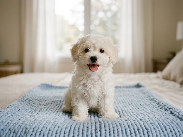 White Maltipoo puppy for sale in Singapore
