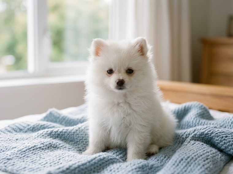 White Pomeranian puppy for sale in Singapore