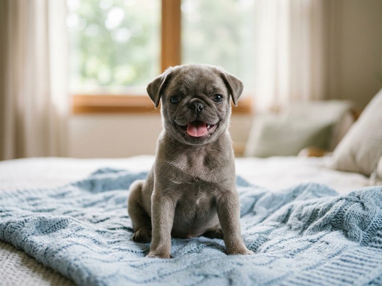 Silver Fawn Pug puppy for sale in Singapore
