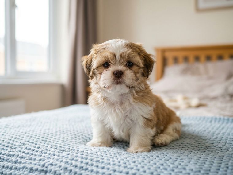 Gold & White Shih Tzu puppy for sale in Singapore