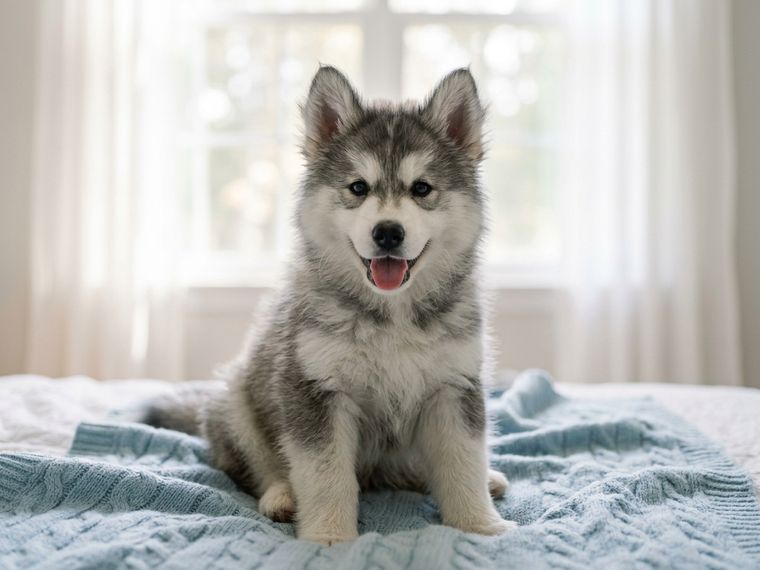 Grey & White Siberian Husky puppy for sale in Singapore